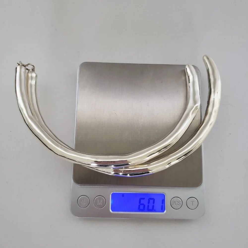 E&L Israel Sterling Silver Electroform Necklace - Picture 12 of 12